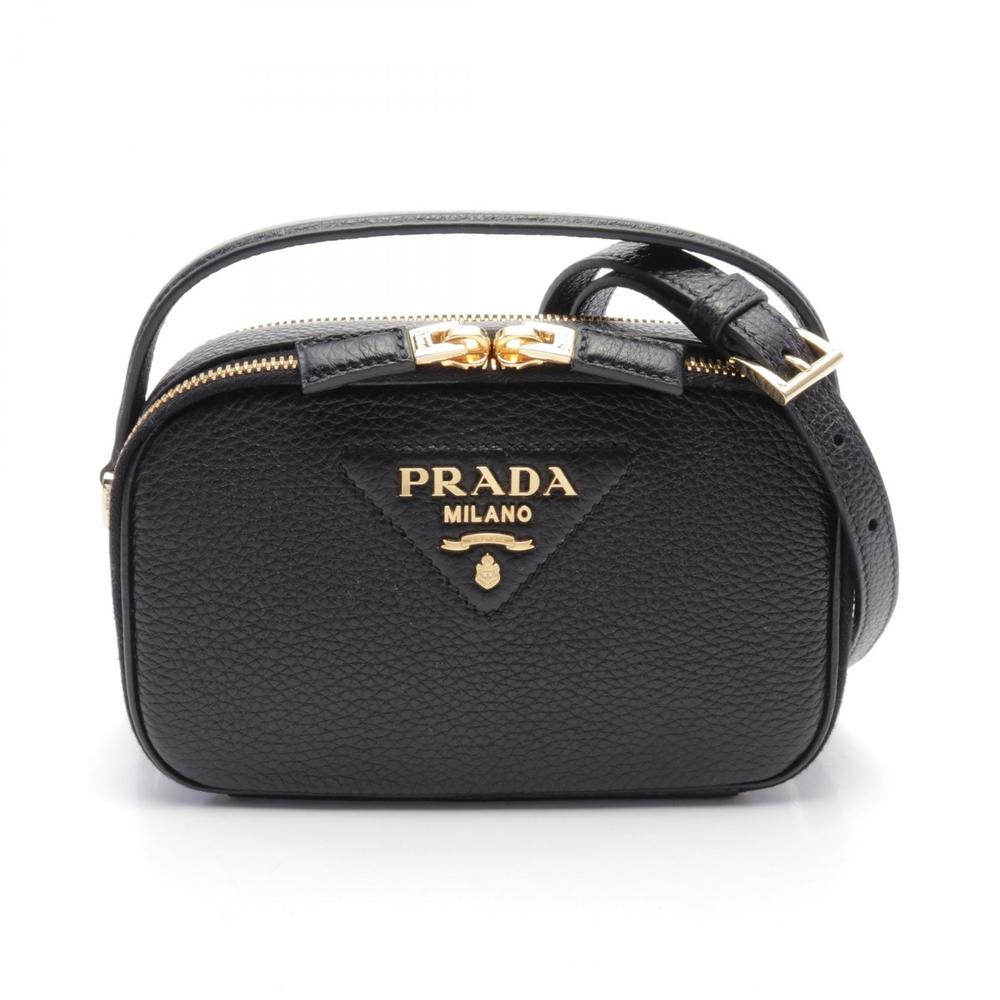 Prada Odette Handbag Leather Black - Picture 1 of 5